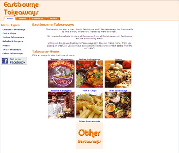 Eastbourne Takeaways Home Page